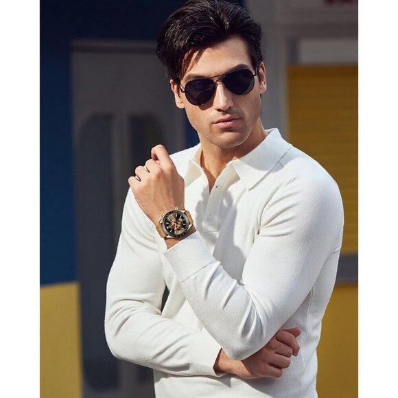 sachin and babi light blue dress Handsome Man In Daily Casual Outfit Wearing Watch Stock Photo, Picture and  Royalty Free Image. Image 139992150